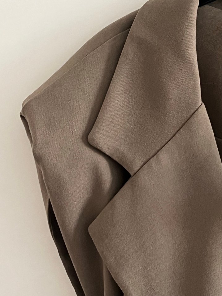 Kemerli, Kolsuz Midi Ofis Yeleği - Görsel 3