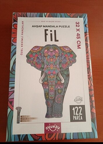 Paketinde yeni ahşap mandala puzzle 