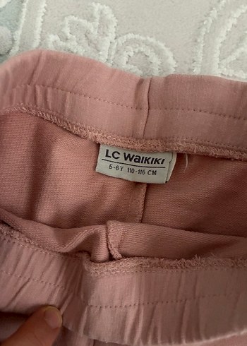 Kadife  Detaylı pudra renk Kız Tayt - Görsel 2