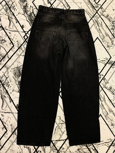 m Beden siyah baggy jean