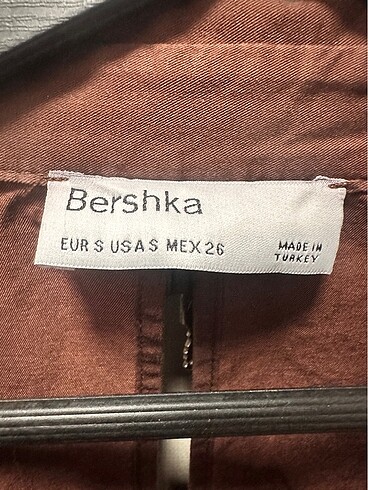 s Beden kahverengi Renk Bershka elbise