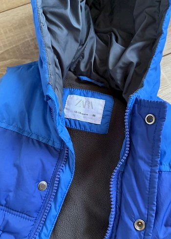 Zara Erkek Çocuk Kapüşonlu Koyu Mavi Yelek