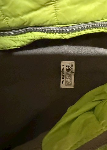 Yeşil çocuk mont - Görsel 2