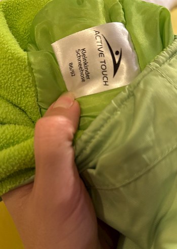 Yeşil Fermuarlı Bebek Erkek Kayak Tulumu - Görsel 4