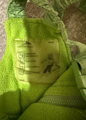 Yeşil Fermuarlı Bebek Erkek Kayak Tulumu - Görsel 2