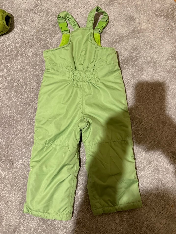 Yeşil Fermuarlı Bebek Erkek Kayak Tulumu - Görsel 3
