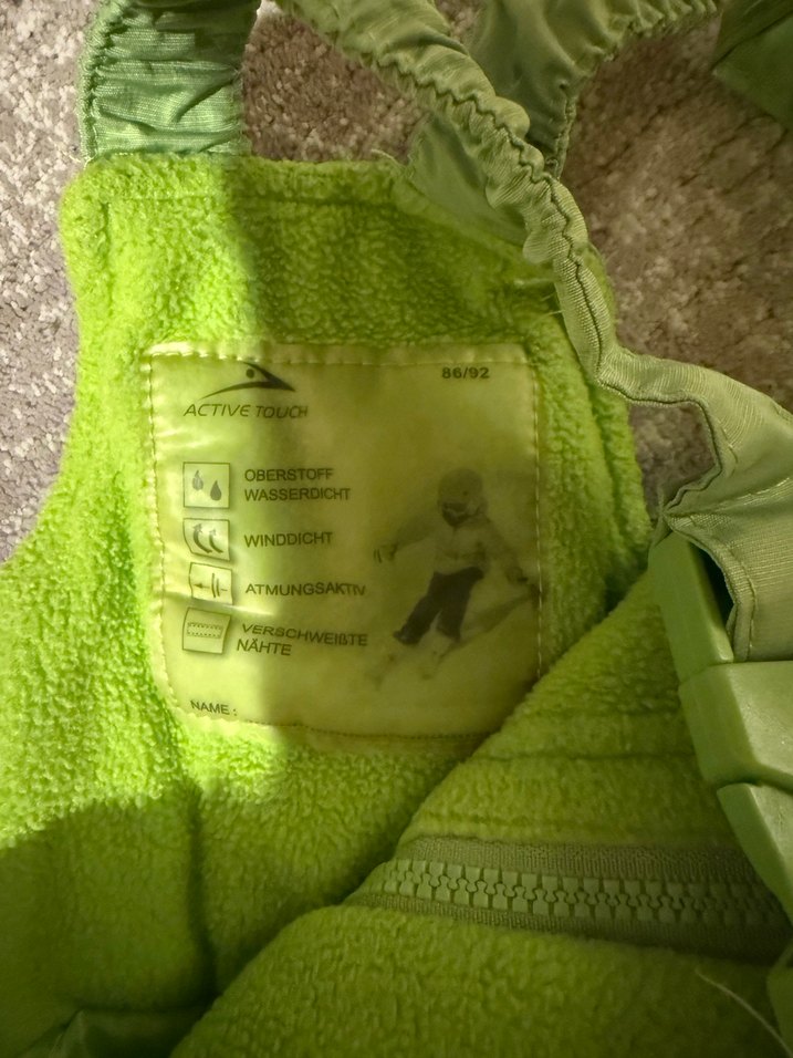 Yeşil Fermuarlı Bebek Erkek Kayak Tulumu - Görsel 2