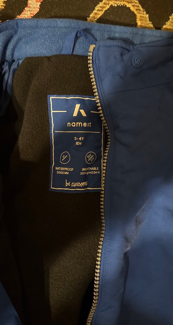 Koyu Mavi Fermuarlı Çocuk Kayak Tulumu - Görsel 2