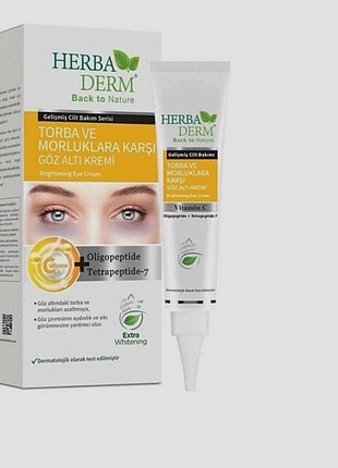 Torba ve morluklara karşı göz altı kremi 