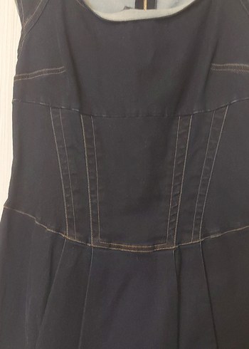 Sportmax Kadın Siyah Denim Midi Elbise