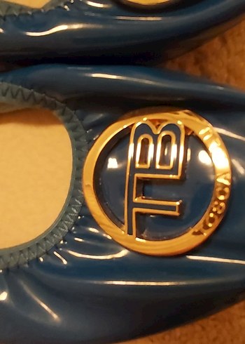 Tosca Blu Parlak Mavi Tokalı Kadın Babet