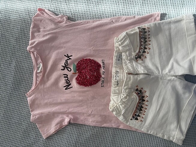 Zara şort tshirt