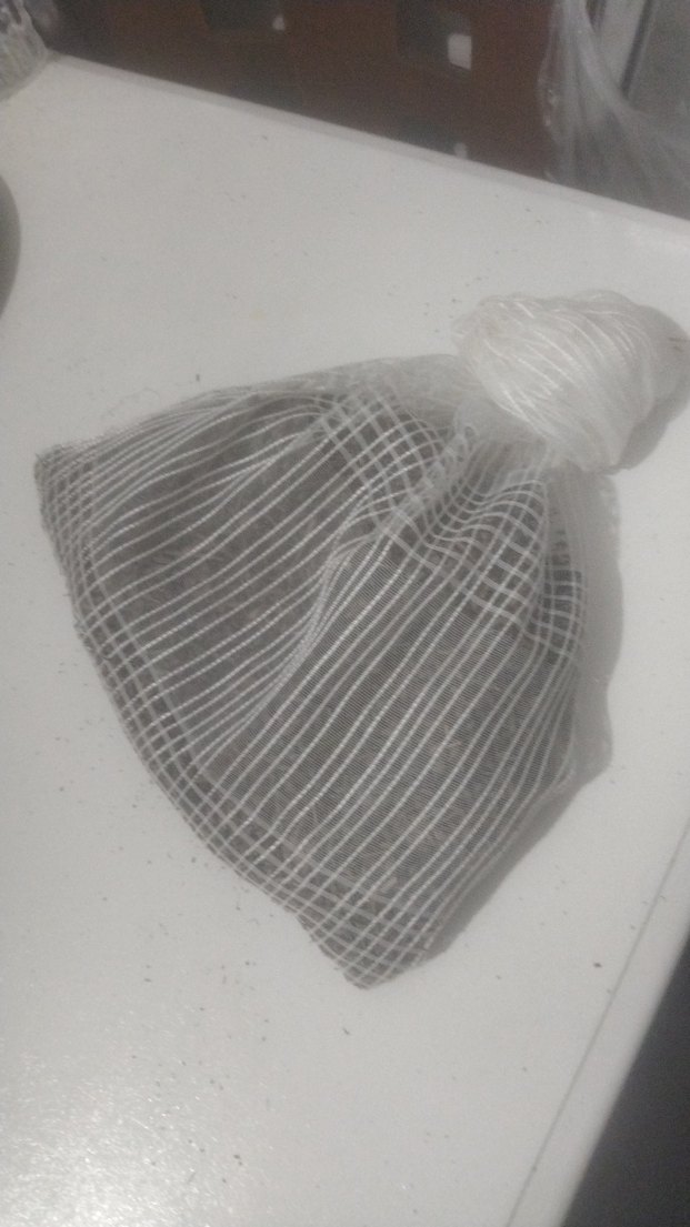 Beyaz Çizgili Gri Bebek Slingi lavanta torbası - Görsel 2