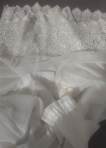 Nakışlı Beyaz Bohem Perde - Görsel 10