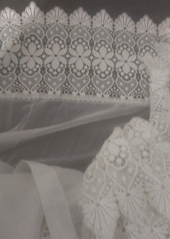 Nakışlı Beyaz Bohem Perde - Görsel 11