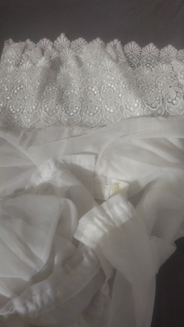 Nakışlı Beyaz Bohem Perde - Görsel 2