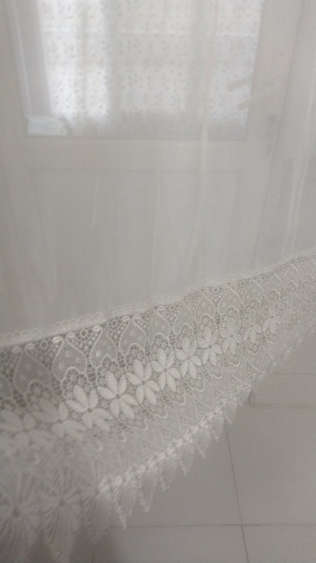 Nakışlı Beyaz Bohem Perde - Görsel 5