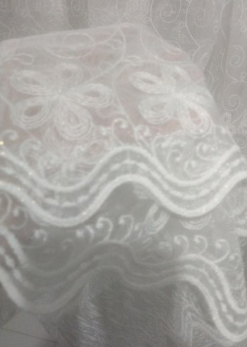 Bohem Tarzı Beyaz Düz Tül Perde - Görsel 6