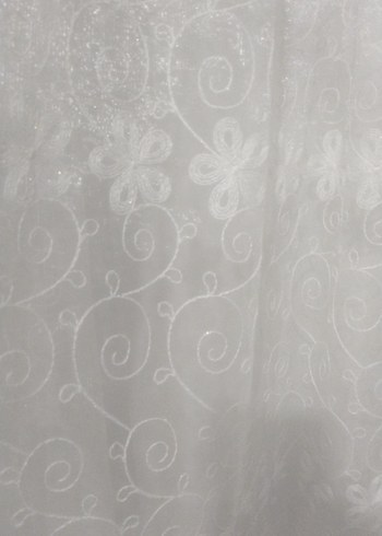 Bohem Tarzı Beyaz Düz Tül Perde - Görsel 4