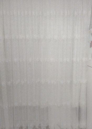 Bohem Tarzı Beyaz Düz Tül Perde - Görsel 2