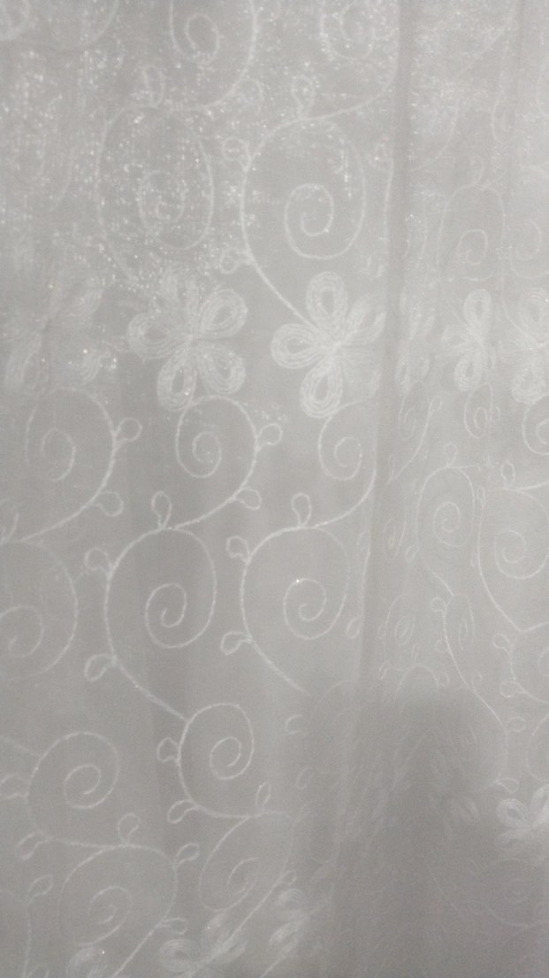 Bohem Tarzı Beyaz Düz Tül Perde - Görsel 4