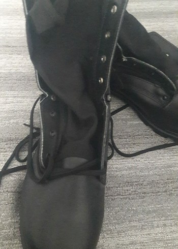 Siyah Kemerli Gotik Erkek Bot - Görsel 3