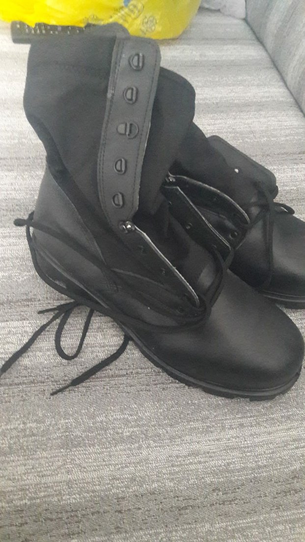 Siyah Kemerli Gotik Erkek Bot - Görsel 4