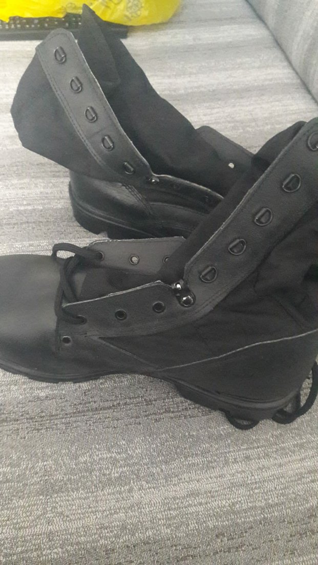 Siyah Kemerli Gotik Erkek Bot - Görsel 2