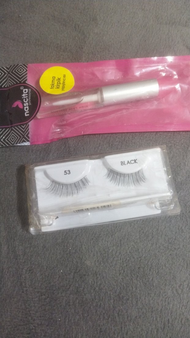 Pembe Pastel Takma Kirpik ve Yapıştırıcı Seti - Görsel 3