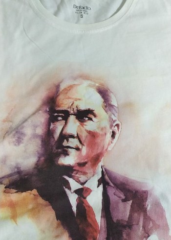 Beyaz Baskılı Erkek Tişört - Görsel 4