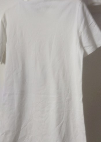 Beyaz Baskılı Erkek Tişört - Görsel 3