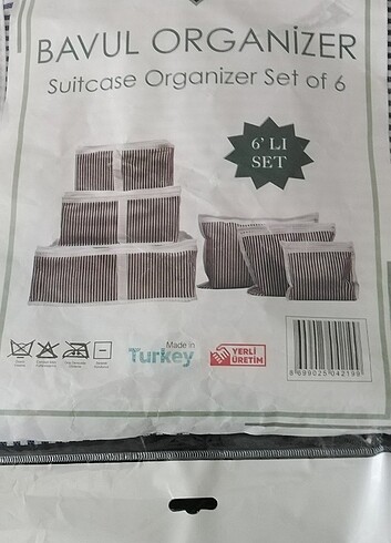 Valiz içi düzenleyici 