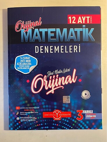 AYT MATEMATİK DENEME