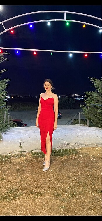 Trendyol & Milla Kırmızı şık elbise