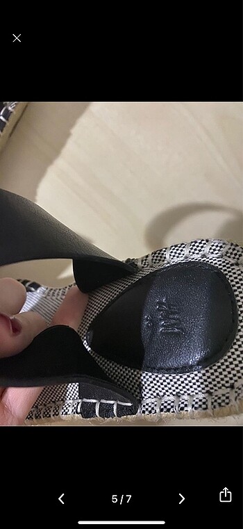 38 Beden siyah Renk H&M sandalet sıfır