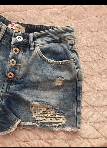 xs Beden mavi Renk Koton marka yüksel bel jean kot