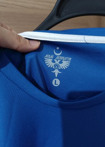 Mavi Kısa Kollu Erkek Tişört - Görsel 2