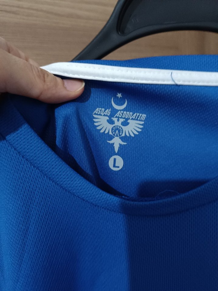 Mavi Kısa Kollu Erkek Tişört - Görsel 2