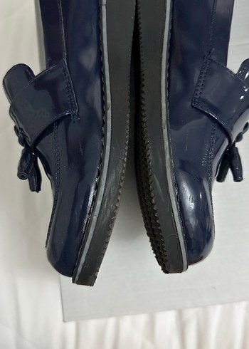 Lacivert Erkek Çocuk Püsküllü Rugan Ayakkabı ve Kemer - Görsel 7