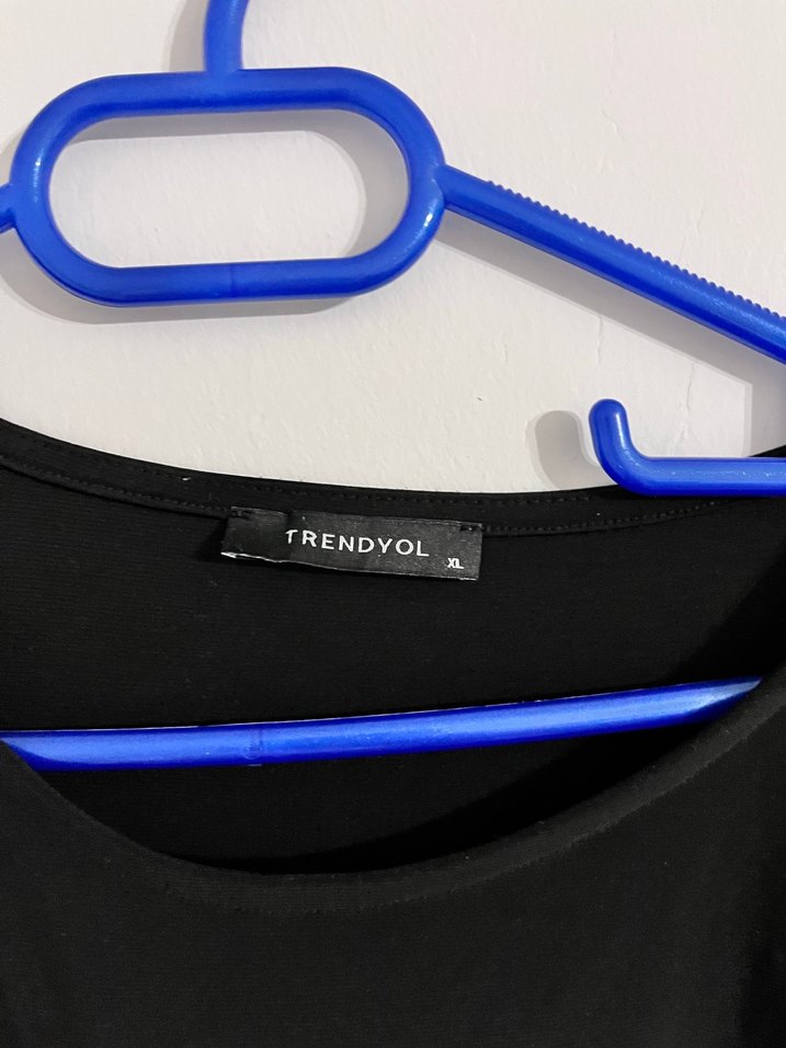 Uzun Kollu Siyah Drapeli Kadın Elbise - Görsel 3