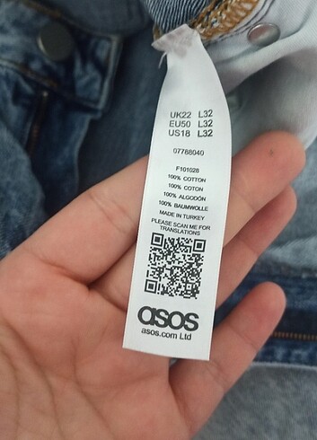 52 Beden Asos jean