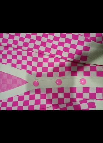 universal Beden pembe Renk Oversize desenli hırka