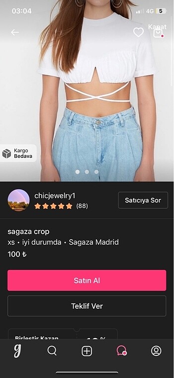 xs Beden 4 ürün