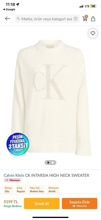 Calvin Klein CALVIN KLEIN KAZAK