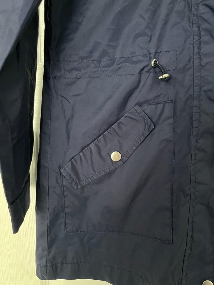 Lacivert Midi Kadın Ceket Fermuarlı - Görsel 3