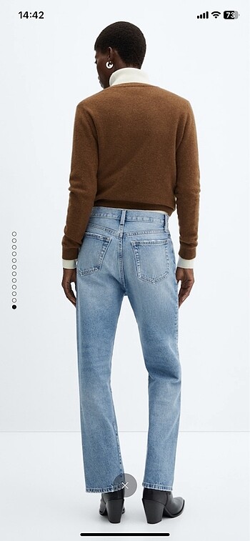 34 Beden Mango straight fit jean