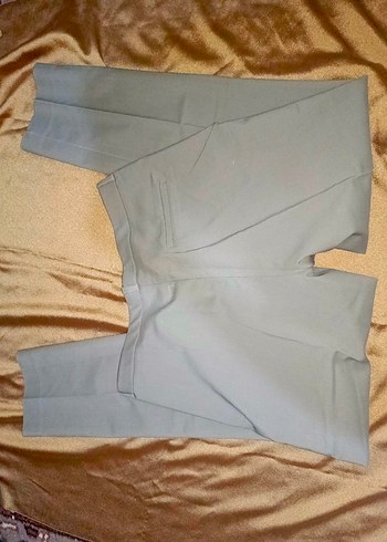 44 Beden gri Renk Bej Regular Fit Kumaş Pantolon