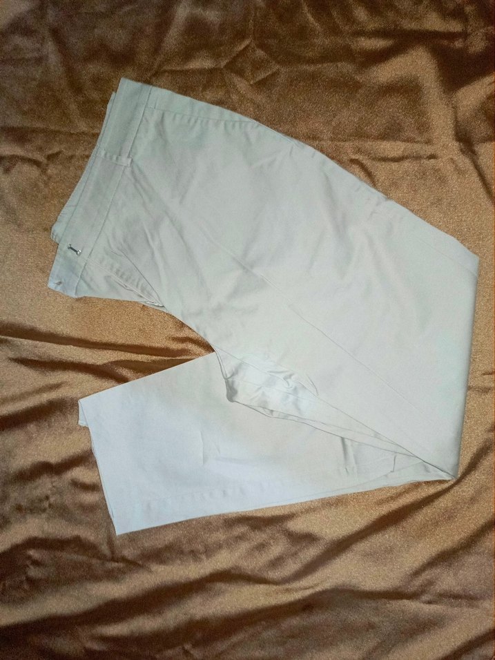 Bej Kadın Kumaş Pantolon Midi Boy - Görsel 4