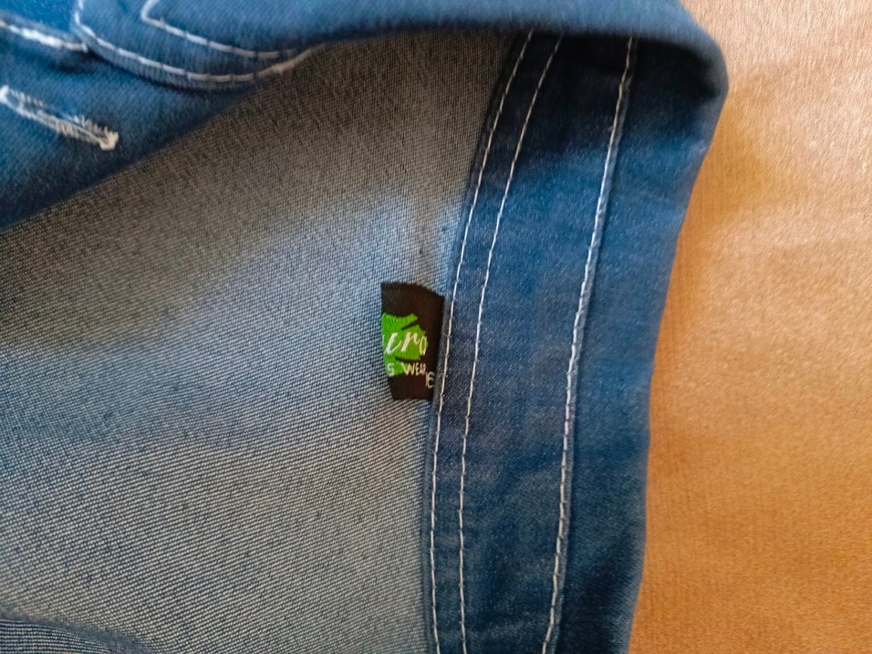 Düğmeli Mavi Kadın Denim Ceket - Görsel 2