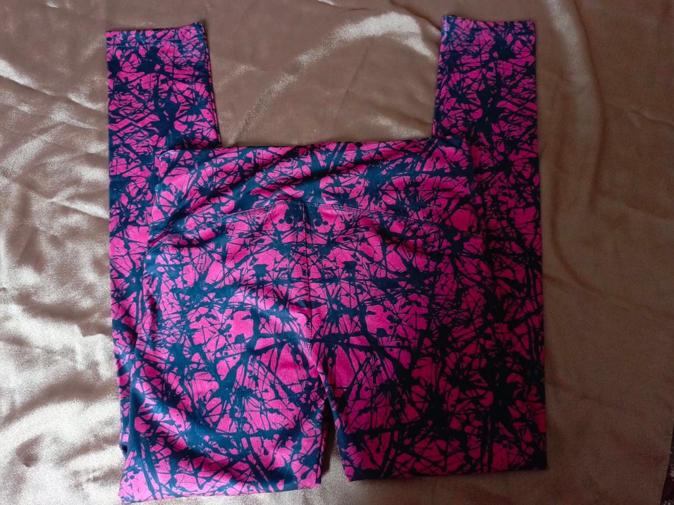 Pembe Batik Desenli  Tayt - Görsel 2